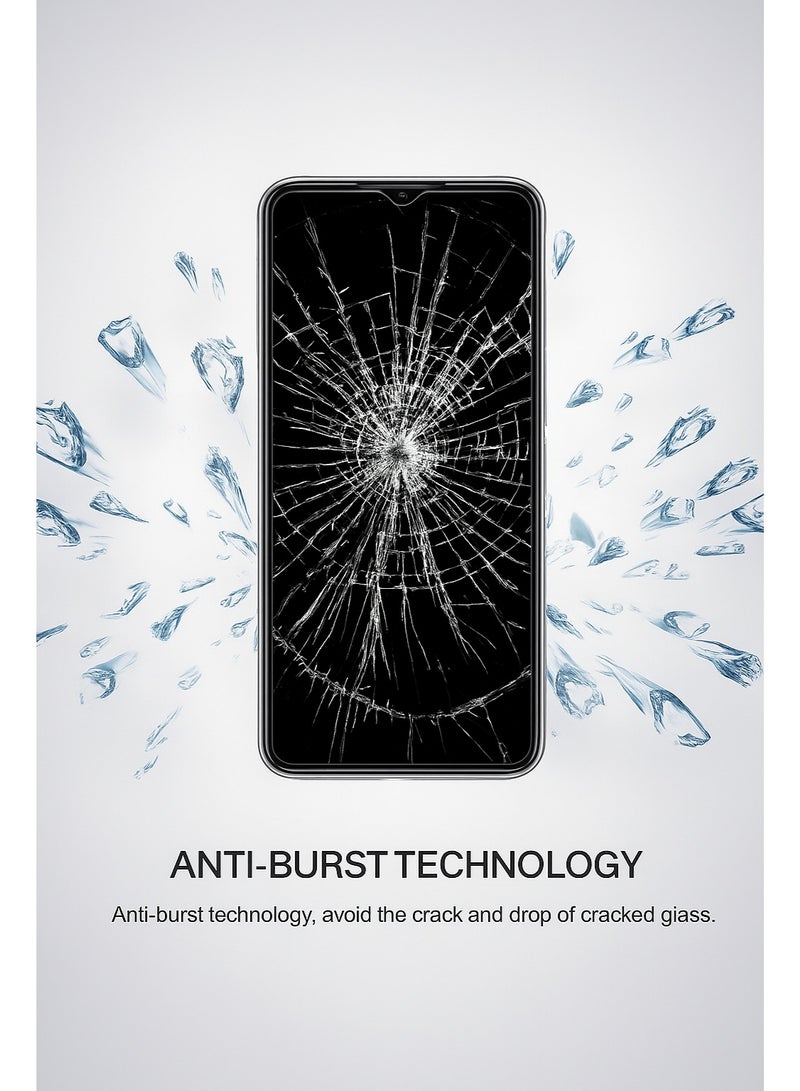 اسكرينة شاشه لهاتف Redmi 15، زجاج عالي الجودة مقاوم للكسر وحماية من الصدمات والخدوش اليومية بملمس تاتش سلس. - Image 3